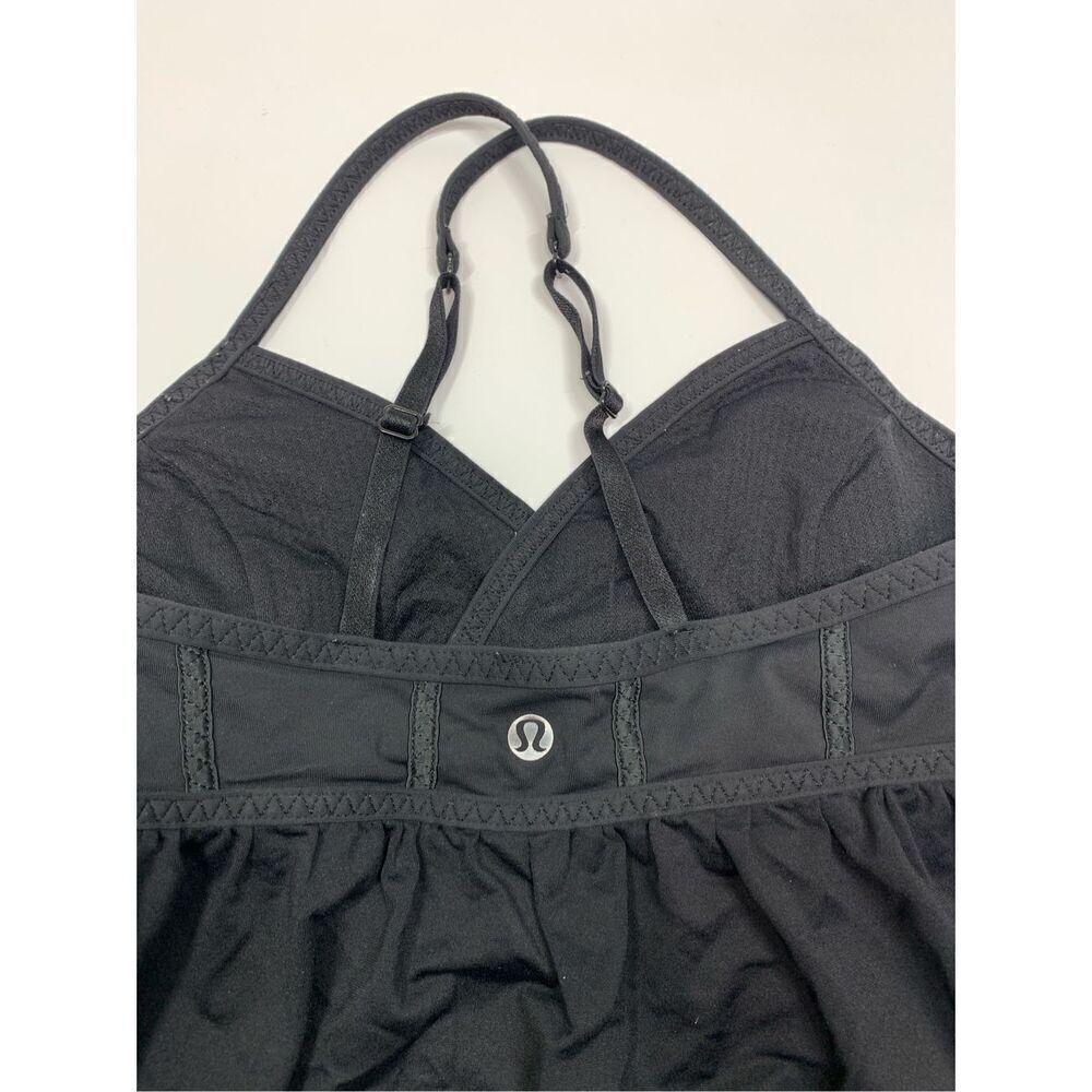 6 --- Lululemon Black Tank Top Size 4 - Picture 4 of 6